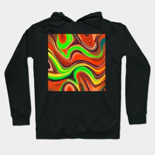 Colorful Abstract Paint Swirls Hoodie